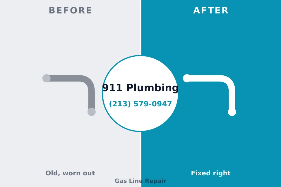 Before and after: plumbing repair East Berlin, PA